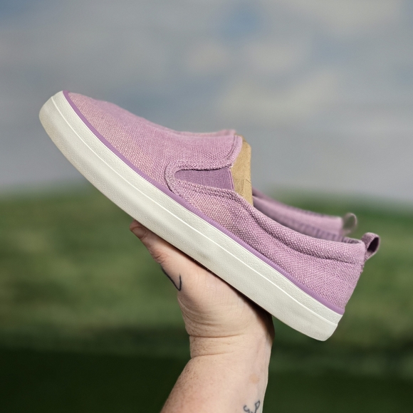 Sperry | Crest vibe chambray Lavender Slip-On woven linen Sneakers - Picture 12 of 16